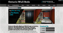 Desktop Screenshot of ontariowallbeds.com