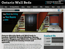 Tablet Screenshot of ontariowallbeds.com